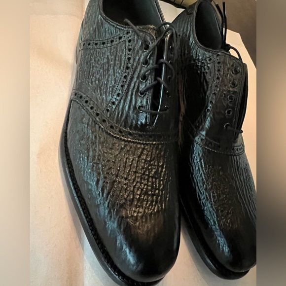 Vintage Footjoy Classics Genuine Sharkskin Oxford Shoes Size 14 - Picture 9 of 14